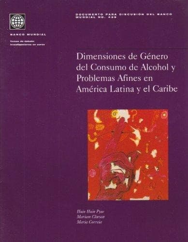 Portada de Dimensiones de genero del consumo de alcohol y problemas afines en America Latina y El Caribe