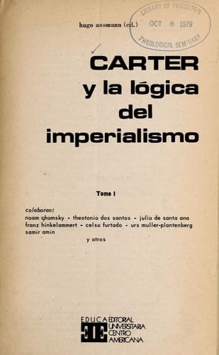 Portada de Carter y la lo gica del imperialismo