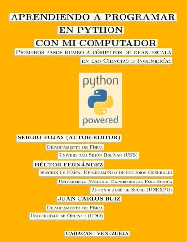 Portada de Aprendiendo a programar en Python con mi computador