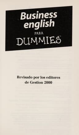 Portada de Business English para dummies
