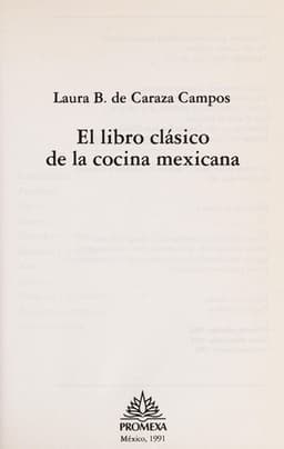 Portada de Libro Clasico De LA Cocina/Classic Book on Cooking
