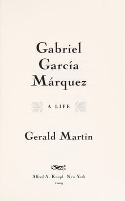 Portada de Gabriel García Márquez