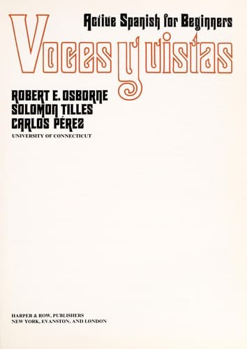 Portada de Voces y vistas