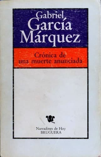 Portada de Crónica de una muerte anunciada