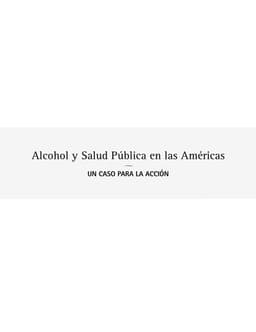 Portada de Alcohol y salud pu blica en las Ame ricas
