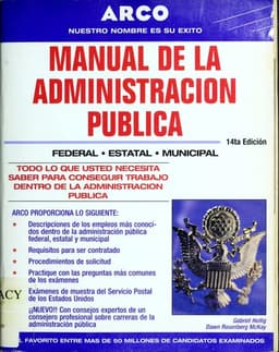 Portada de Manual de la administración pública