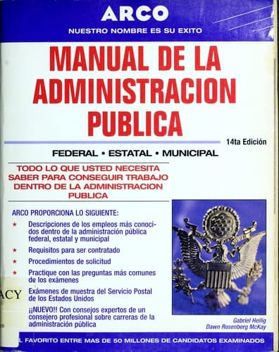 Portada de Manual de la administración pública