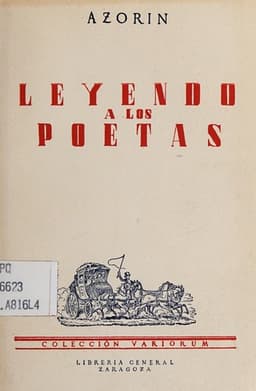 Portada de Leyendo a los poetas