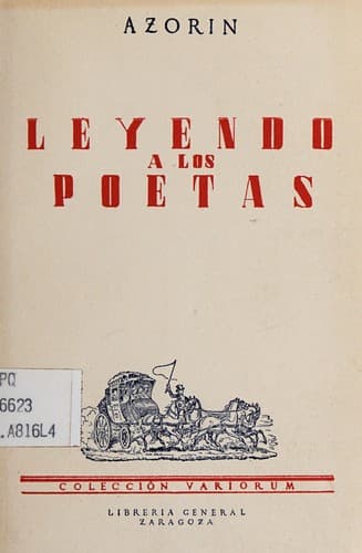 Portada de Leyendo a los poetas