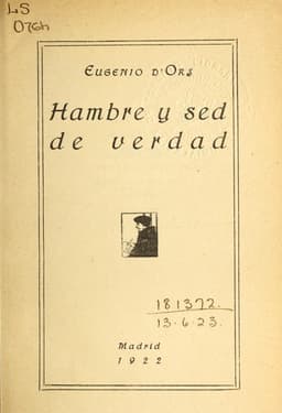 Portada de Hambre y sed de verdad