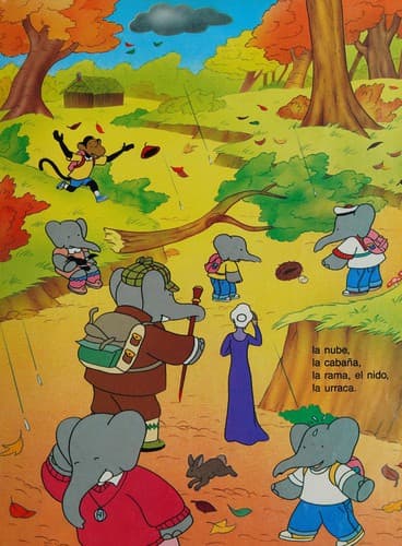 Portada de Babar y Sus Amigos de Excursion