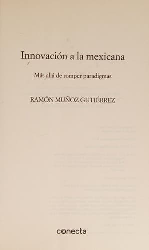 Portada de Innovación a la Mexicana