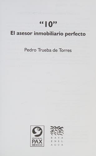 Portada de "10" El asesor inmobiliario perfecto