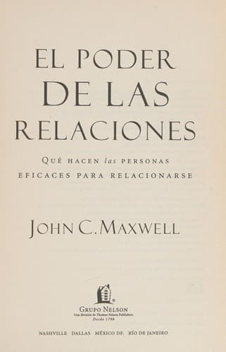 Portada de El poder de las relaciones
