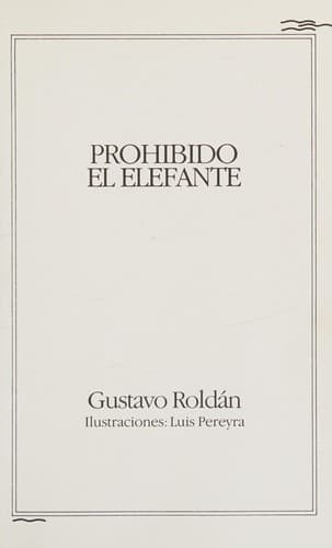 Portada de Prohibido El Elefante