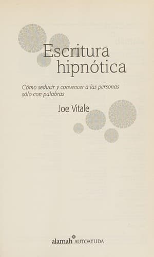 Portada de Escritura hipnótica