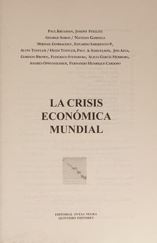 Portada de La crisis económica mundial