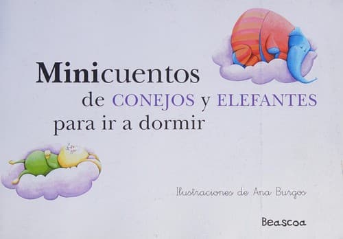 Portada de Minicuentos de conejos y elefantes para ir a dormir