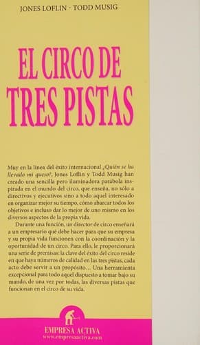 Portada de El circo de tres pistas