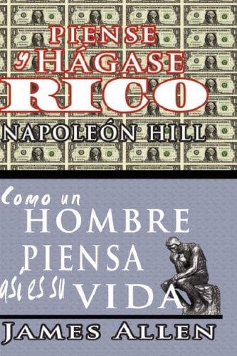 Portada de Piense y hágase rico & Como un Hombre Piensa Asi es Su Vida
