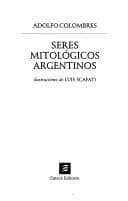 Portada de Seres mitológicos argentinos