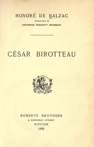 Portada de Histoire de la grandeur et de la décadence de César Birotteau