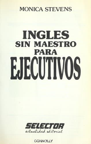 Portada de Inglés sin maestro para ejecutivos