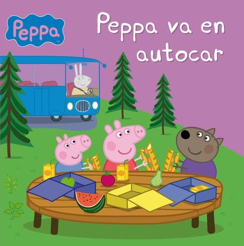 Portada de Peppa va en autocar