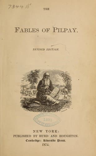 Portada de Kitāb Kalīlah wa-Dimnah